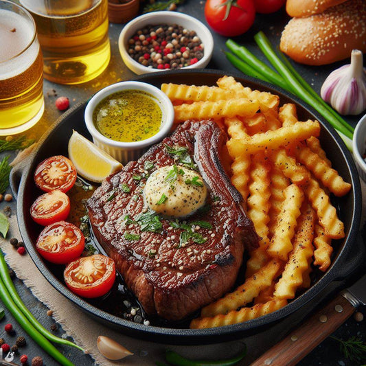 Air-Fryer-Steak-with-Garlic-Herb-Butter Kadonio Smart Home