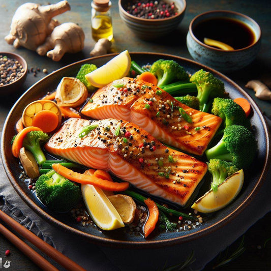 Ginger-and-Soy-Salmon-Fillets-with-Broccoli Kadonio Smart Home