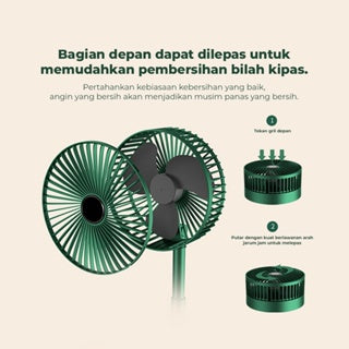 BravHom Protable Folding Fan BL-FN03 BravHom Protable Folding Fan BL-FN03 BravHom Rechargeable Folding Fan Kadonio Smart Home