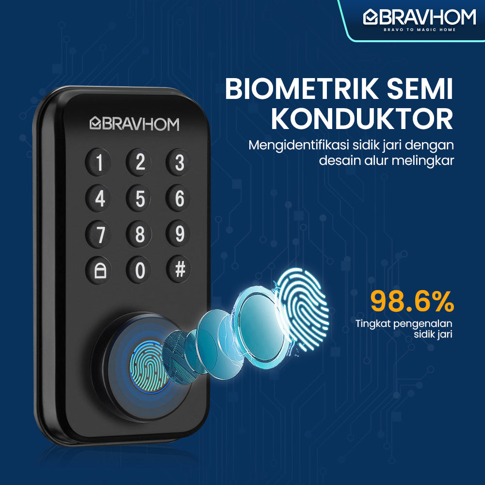 BravHom Smart Lock BS-L706 BravHom Smart Lock BS-L706 BravHom Kadonio Smart Home