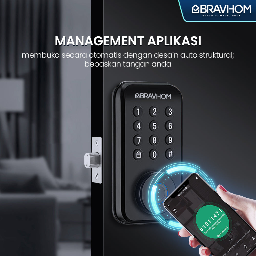 BravHom Smart Lock BS-L706 BravHom Smart Lock BS-L706 BravHom Kadonio Smart Home