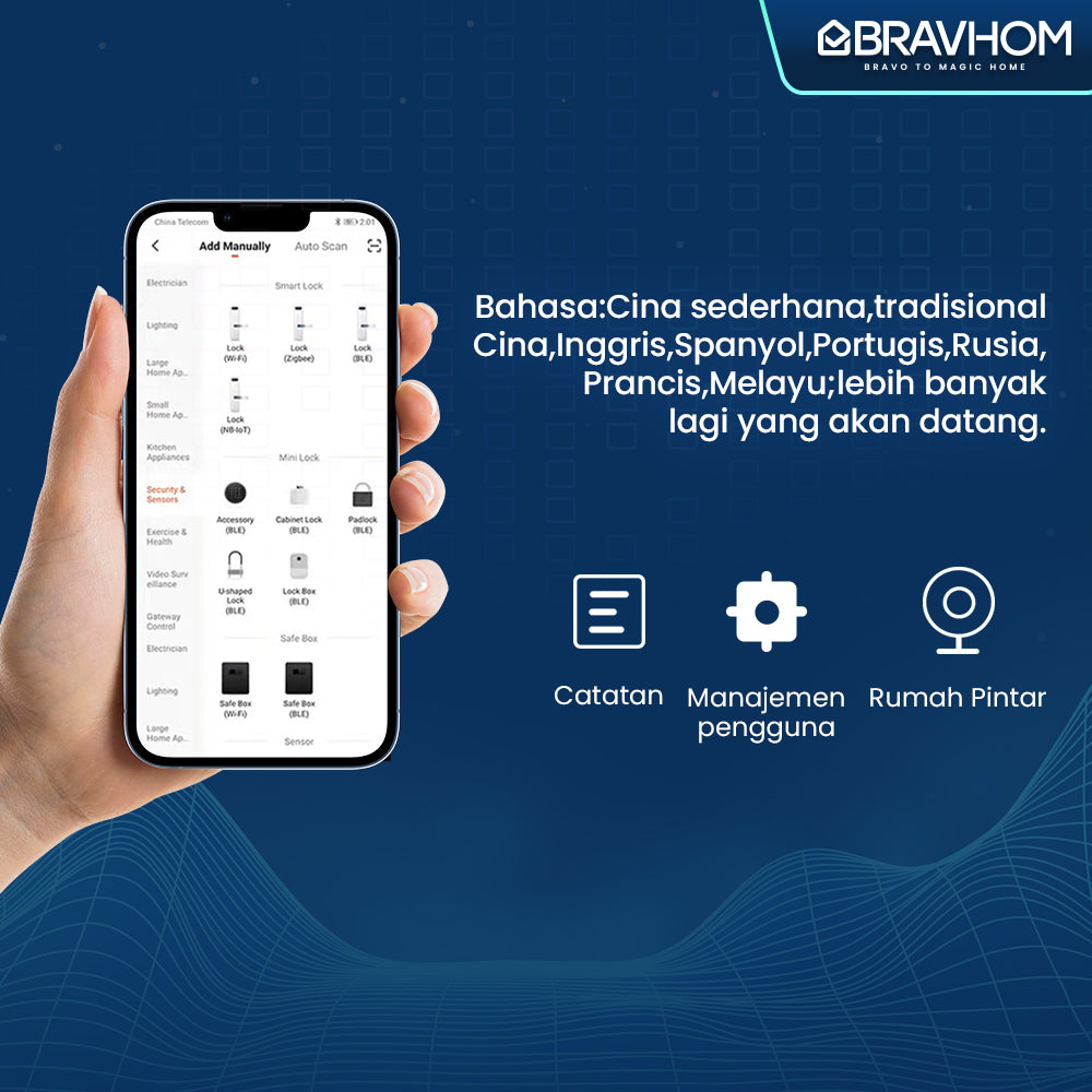 BravHom Smart Lock BS-L706 BravHom Smart Lock BS-L706 BravHom Kadonio Smart Home
