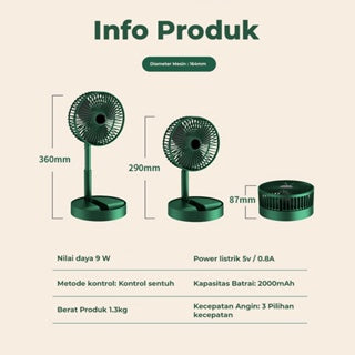 BravHom Protable Folding Fan BL-FN03 BravHom Protable Folding Fan BL-FN03 BravHom Rechargeable Folding Fan Kadonio Smart Home