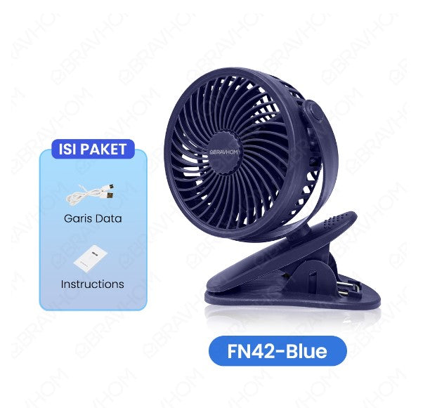 BravHom Table Clip Fan BL-FN42 BravHom Table Clip Fan BL-FN42 BravHom Kadonio Smart Home