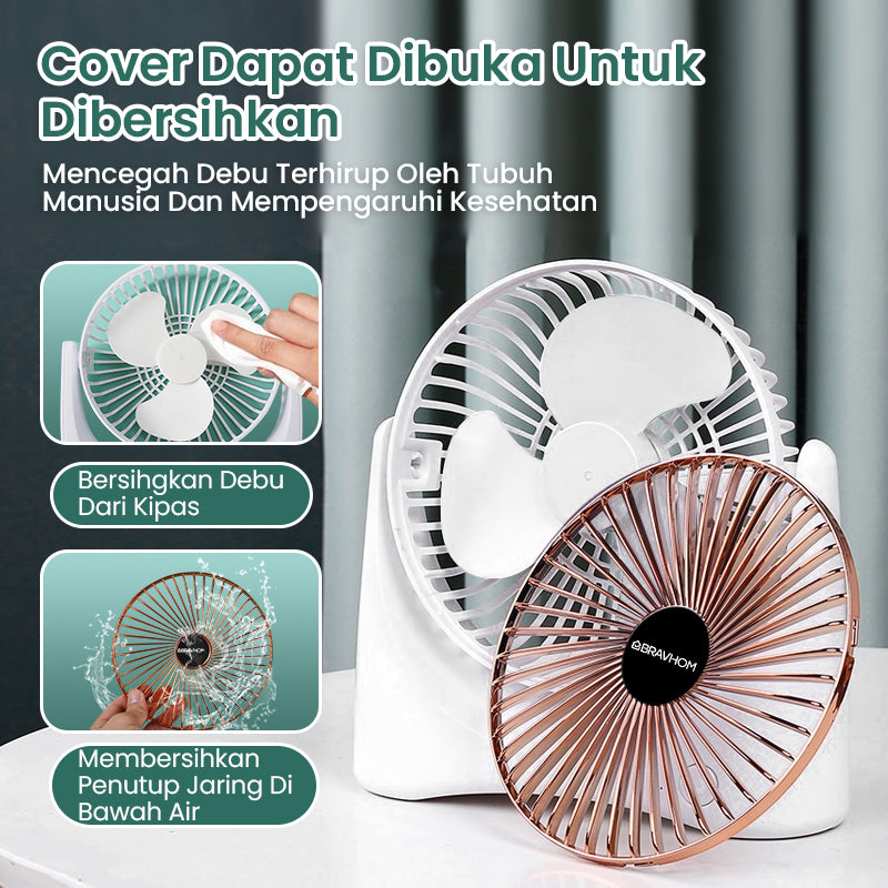 BravHom Protable Desktop Fan BL-FN04 BravHom Protable Desktop Fan BL-FN04 BravHom Kadonio Smart Home