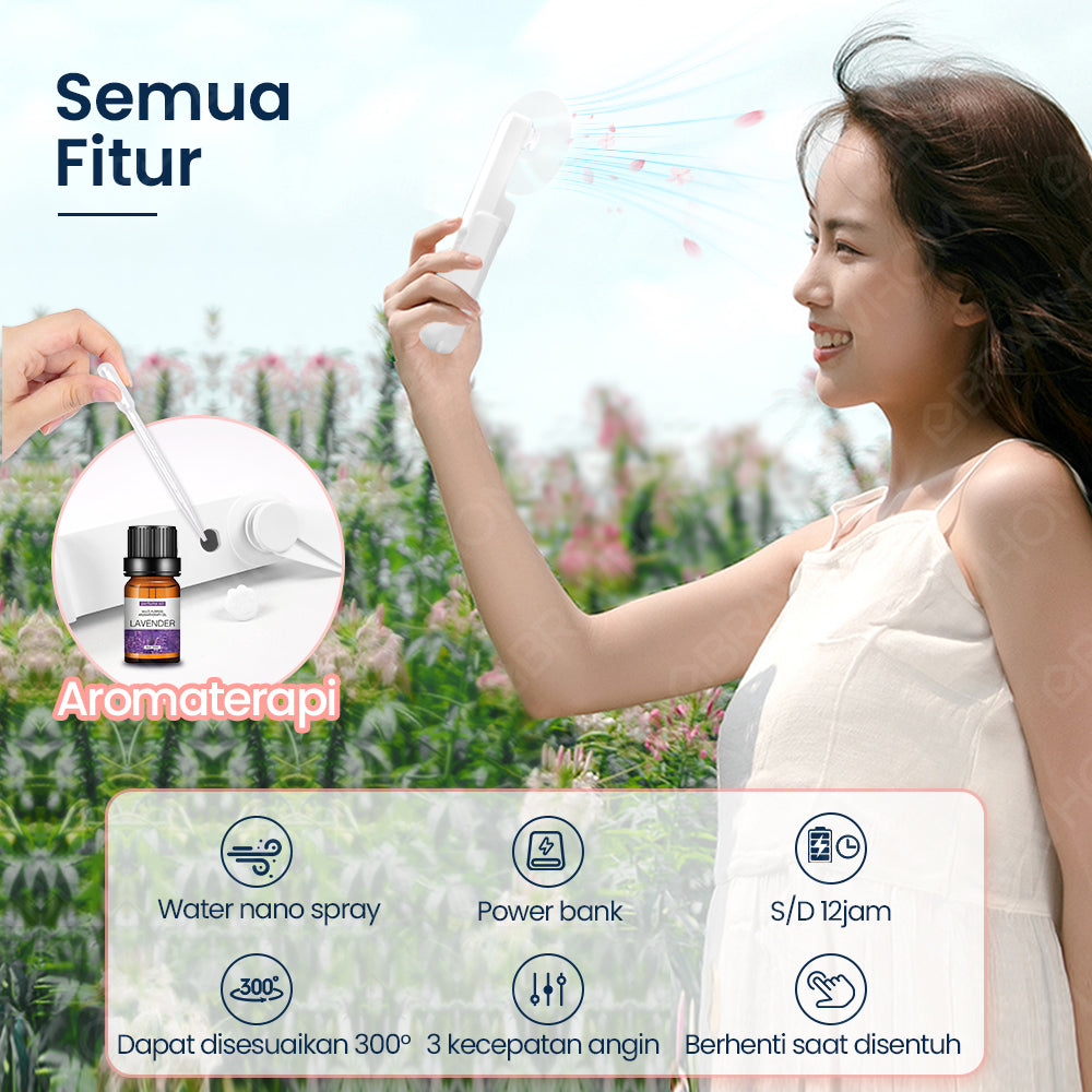 BravHom Power Bank Spray Fan BL-FN34 BravHom Power Bank Spray Fan BL-FN34 BravHom Kadonio Smart Home
