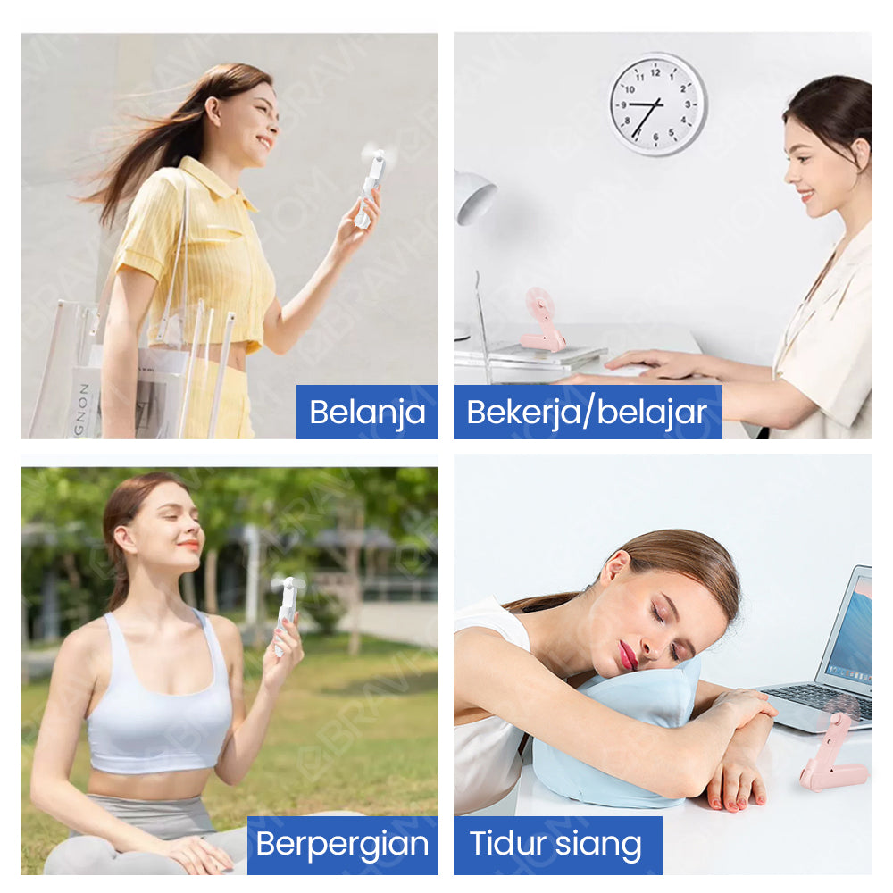 BravHom Power Bank Spray Fan BL-FN34 BravHom Power Bank Spray Fan BL-FN34 BravHom Kadonio Smart Home