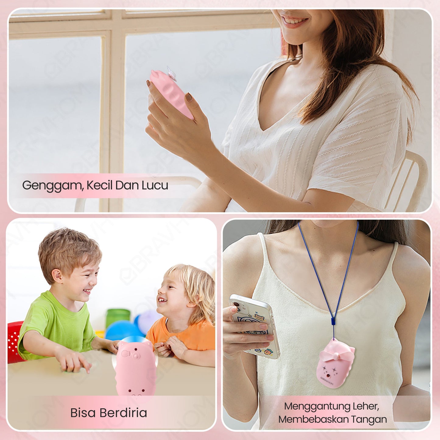 (COD)Bravhom kipas Angin mini portable Nano Spray Aromaterapi kipas Kecil Cas Genggam Bisa Di lsi Air aolida kipas (COD)Bravhom kipas Angin mini portable Nano Spray Aromaterapi kipas Kecil Cas Genggam Bisa Di lsi Air aolida kipas BravHom Fan Kadonio Smart Home
