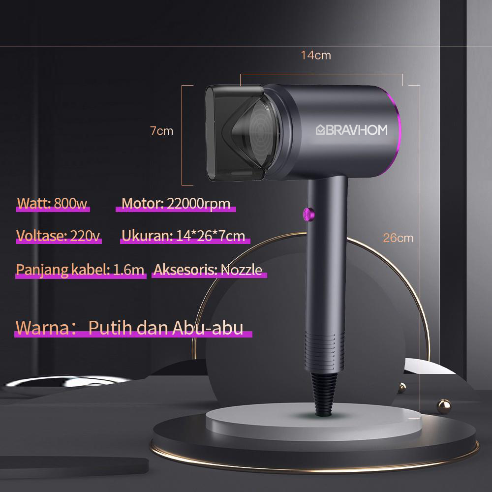 BravHom Hair Dryer BL-HD01 BravHom Hair Dryer BL-HD01 BravHom Kadonio Smart Home