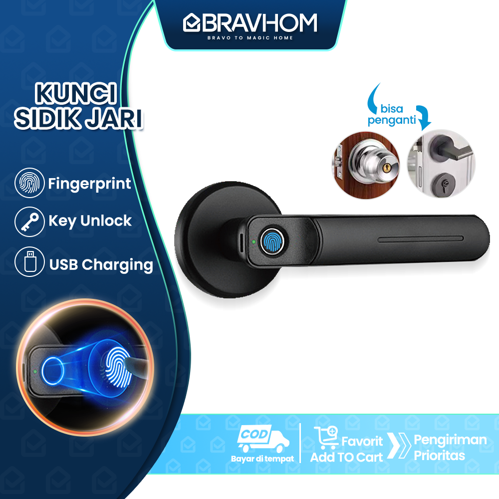 L401 L401 BravHom Smart Lock Kadonio Smart Home