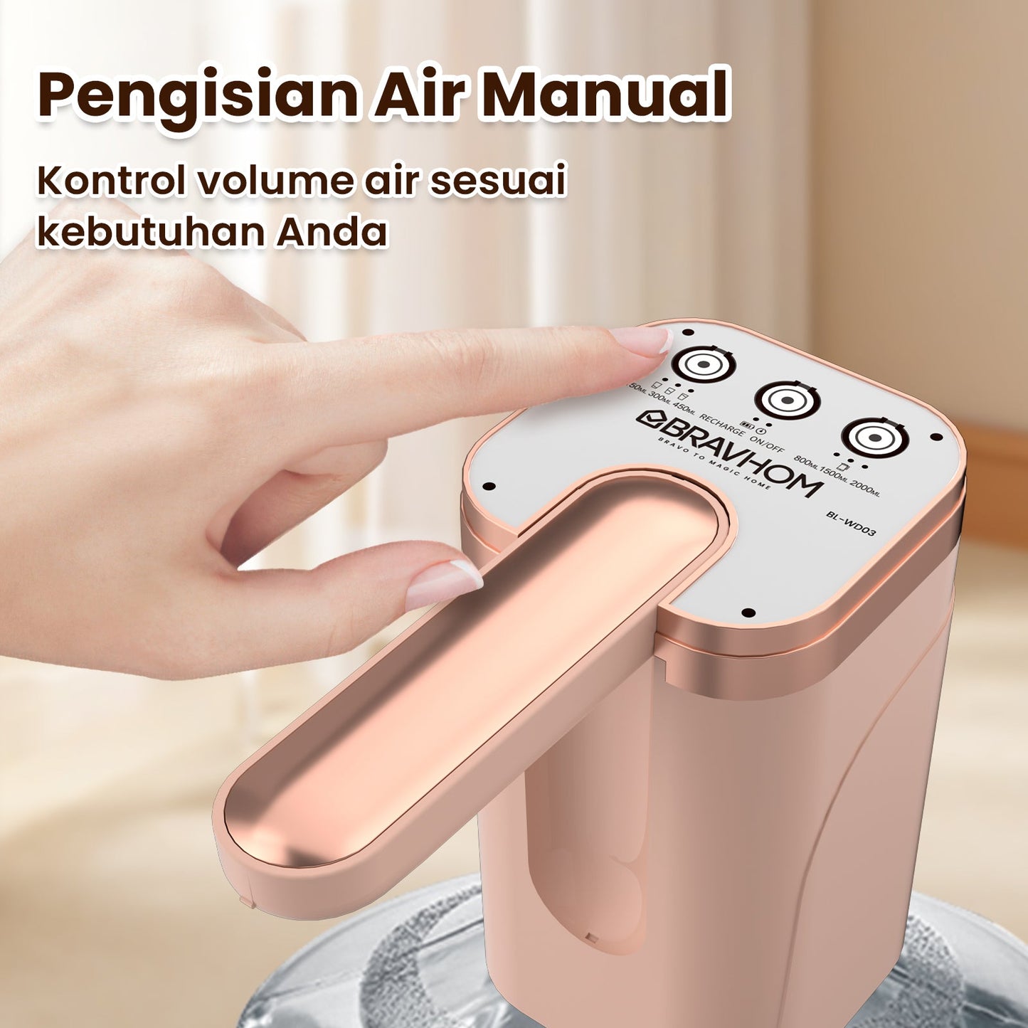 (COD)Bravhom Pompa Air Galon ElektrikOtomatis 2in1 Dapat Dilipat Dispenser Air Galon (COD)Bravhom Pompa Air Galon ElektrikOtomatis 2in1 Dapat Dilipat Dispenser Air Galon BravHom Kadonio Smart Home