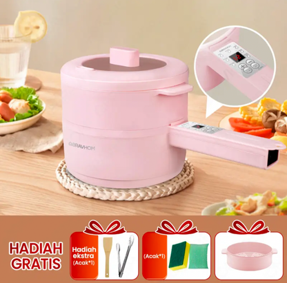 (COD)Bravhom Panci Listrik Multifungsi 1.8L Waktu Janji Temu Penyesuaian Api Anti Lengket Liner Nano Porselen Putih Perlindungan Terlalu Panas Anti Gores Pelestarian Panas wajan elektrik pancilistrik 2liter electric pot (COD)Bravhom Panci Listrik Multifungsi 1.8L Waktu Janji Temu Penyesuaian Api Anti Lengket Liner Nano Porselen Putih Perlindungan Terlalu Panas Anti Gores Pelestarian Panas wajan elektrik pancilistrik 2liter electric pot BravHom Kitchen Appliances Kadonio Smart Home