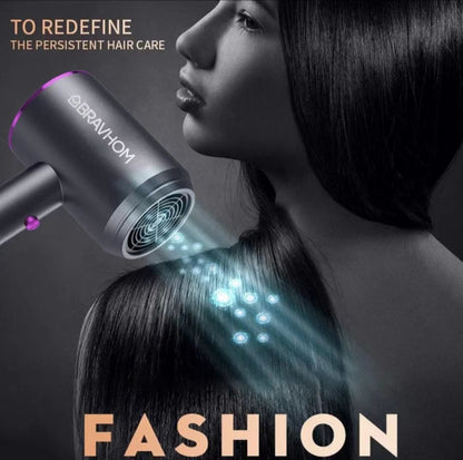 (COD)Bravhom Mesin Pengering Rambut 800w Terbaru Dengan Teknologi Negatif Ion Dan Sinar Biru, Edisi Terbatas Dengan Warna-Warna Khusus Macaron, Motor Cepat, Rendah Kebisingan, Perawatan Rambut Dengan Kelembapan Salon Kelas Atas hair dryer sakumini hair