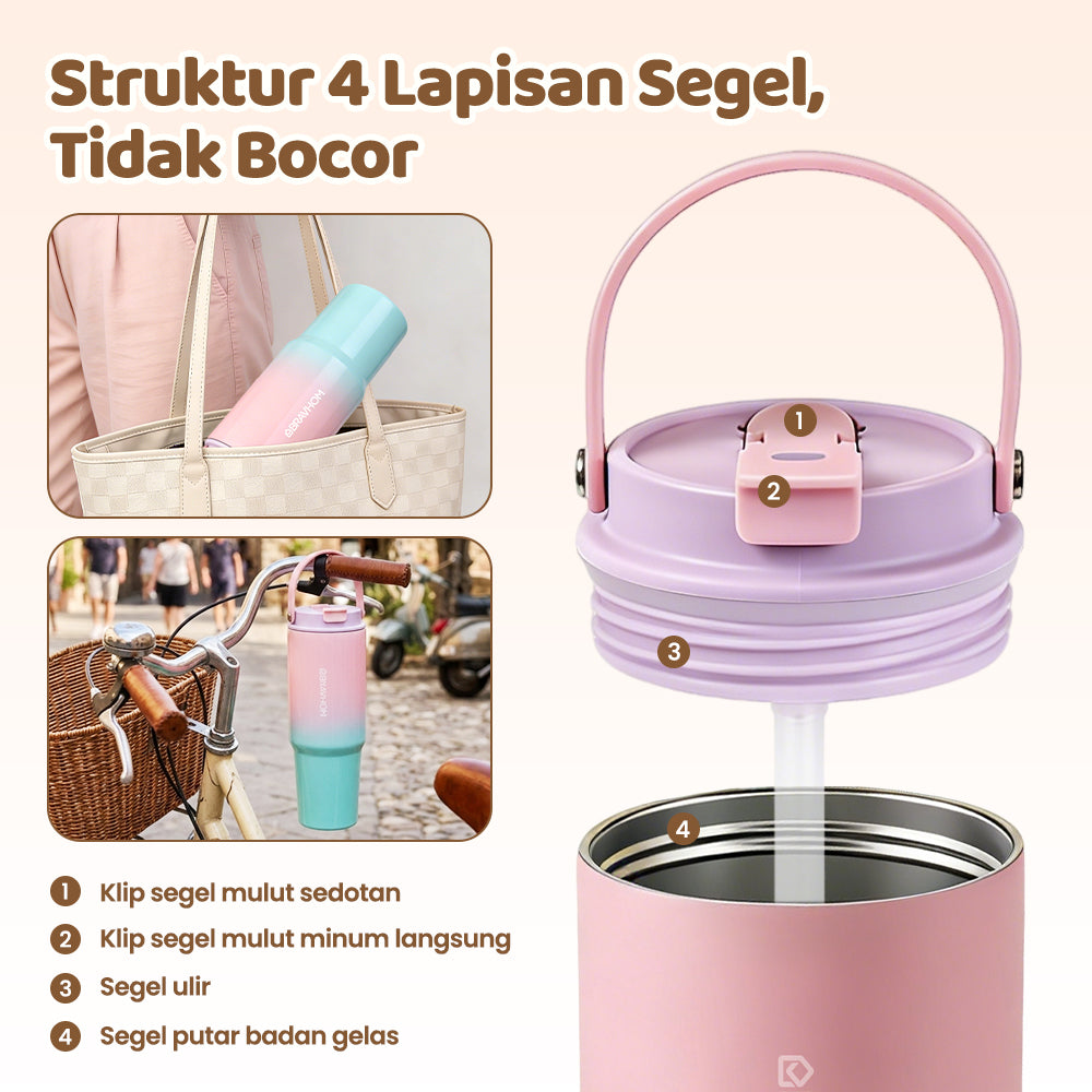 [3D Stiker DIY] (COD)Bravhom Gradasi Botol Tumbler Stainless Steel 304 Bisa Tahan Dingin &Panas tumblers stainless Botol Minum Trendi untuk Travel & Sehari-hari Kapasitas 89oml water cup cangkir Portabel BTO6 [3D Stiker DIY] (COD)Bravhom Gradasi Botol Tumbler Stainless Steel 304 Bisa Tahan Dingin &Panas tumblers stainless Botol Minum Trendi untuk Travel & Sehari-hari Kapasitas 89oml water cup cangkir Portabel BTO6 BravHom  Kadonio Smart Home