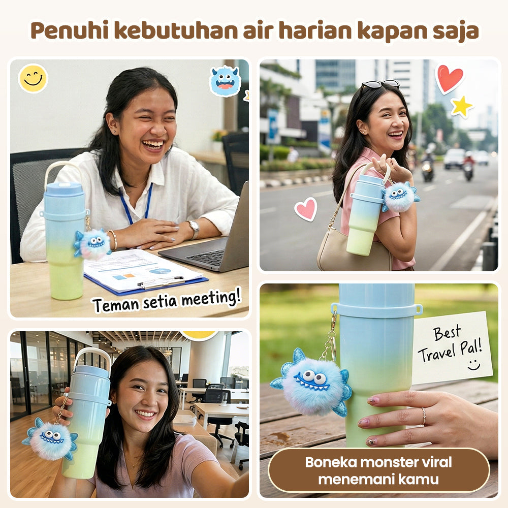 [3D Stiker DIY] (COD)Bravhom Gradasi Botol Tumbler Stainless Steel 304 Bisa Tahan Dingin &Panas tumblers stainless Botol Minum Trendi untuk Travel & Sehari-hari Kapasitas 89oml water cup cangkir Portabel BTO6 [3D Stiker DIY] (COD)Bravhom Gradasi Botol Tumbler Stainless Steel 304 Bisa Tahan Dingin &Panas tumblers stainless Botol Minum Trendi untuk Travel & Sehari-hari Kapasitas 89oml water cup cangkir Portabel BTO6 BravHom  Kadonio Smart Home