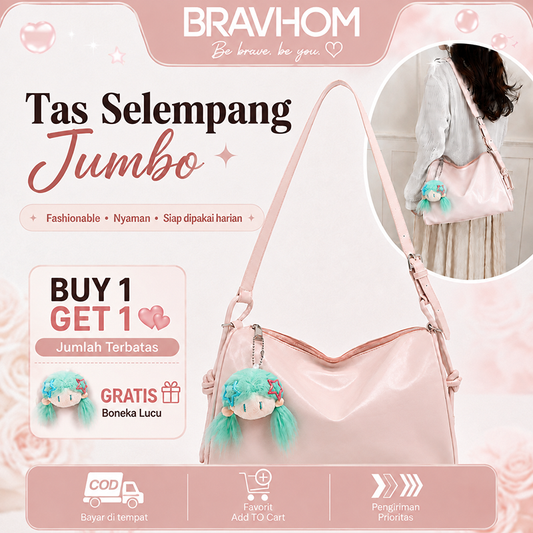 Bravhom Fashion Tas Olahraga Wanita Kapasitas Ekstra Besar Tas Bahu Selempang Tote Bag Polos Premium untuk Gym Fitness Travel BG30 Bravhom Fashion Tas Olahraga Wanita Kapasitas Ekstra Besar Tas Bahu Selempang Tote Bag Polos Premium untuk Gym Fitness Travel BG30 BravHom bag Kadonio Smart Home