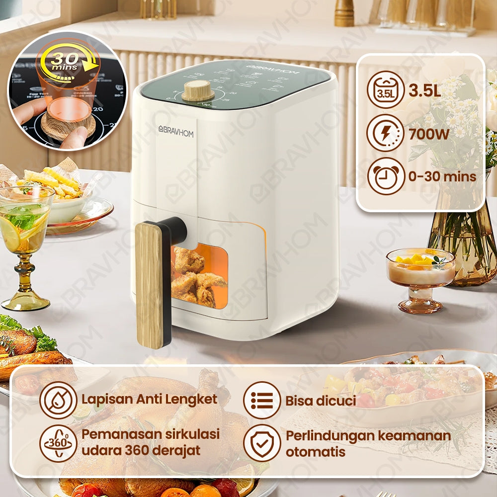 BravHom Smart Air Fryer BL-AF01 BravHom Smart Air Fryer BL-AF01 BravHom  Kadonio Smart Home