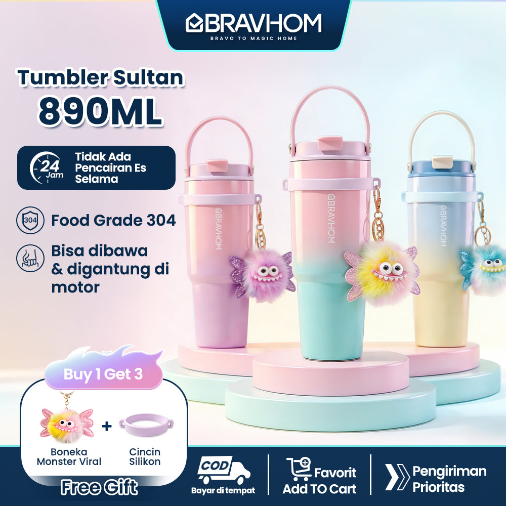 [3D Stiker DIY] (COD)Bravhom Gradasi Botol Tumbler Stainless Steel 304 Bisa Tahan Dingin &Panas tumblers stainless Botol Minum Trendi untuk Travel & Sehari-hari Kapasitas 89oml water cup cangkir Portabel BTO6 [3D Stiker DIY] (COD)Bravhom Gradasi Botol Tumbler Stainless Steel 304 Bisa Tahan Dingin &Panas tumblers stainless Botol Minum Trendi untuk Travel & Sehari-hari Kapasitas 89oml water cup cangkir Portabel BTO6 BravHom  Kadonio Smart Home