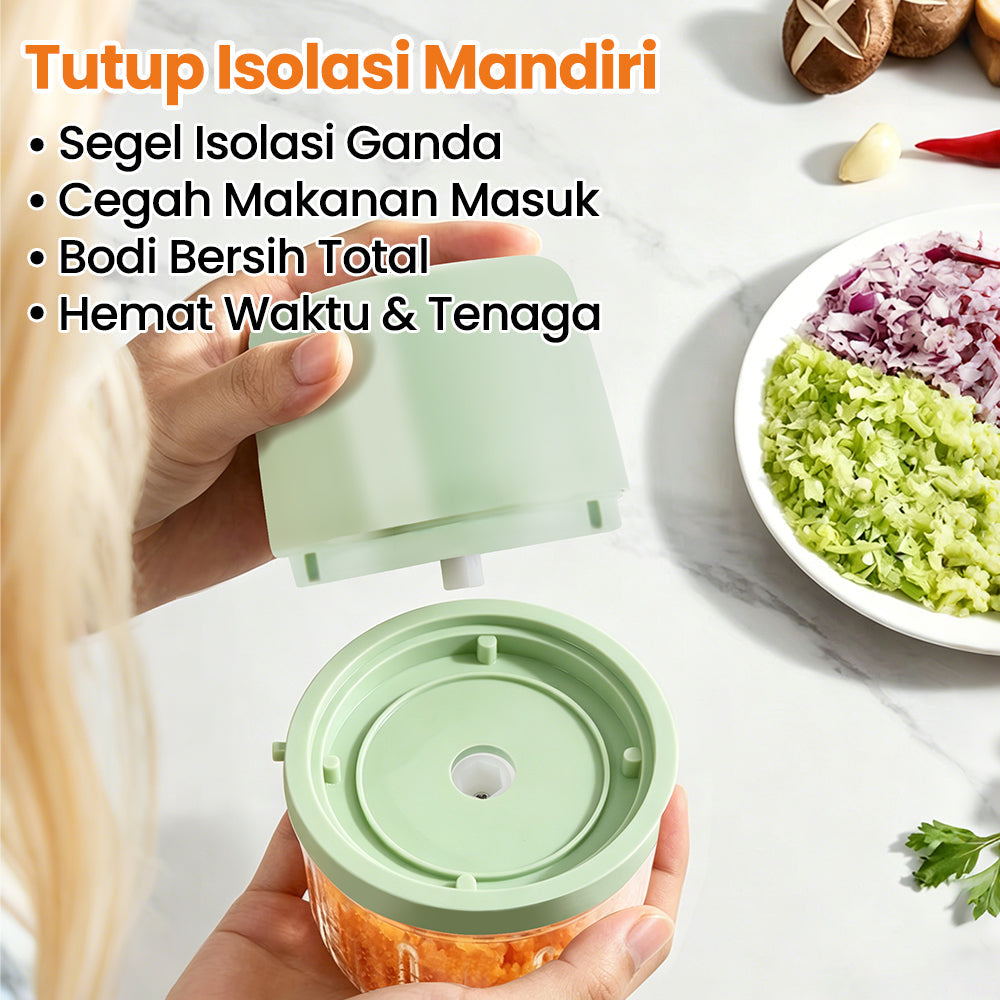 (COD)New Bravhom 1200mah Baterai DayaKuat Mini Chopper Electric 350 ML PortableBlender (COD)New Bravhom 1200mah Baterai DayaKuat Mini Chopper Electric 350 ML PortableBlender BravHom Blender Kadonio Smart Home