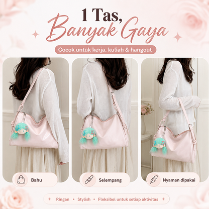 Bravhom Fashion Tas Olahraga Wanita Kapasitas Ekstra Besar Tas Bahu Selempang Tote Bag Polos Premium untuk Gym Fitness Travel BG30 Bravhom Fashion Tas Olahraga Wanita Kapasitas Ekstra Besar Tas Bahu Selempang Tote Bag Polos Premium untuk Gym Fitness Travel BG30 BravHom bag Kadonio Smart Home