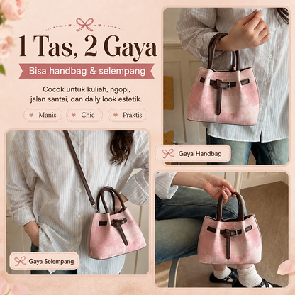 Bravhom Fashion Tas Wanita Vintage Pink Retro Premium Tas Tangan & Selempang Wanita Elegan untuk Daily Look Estetik BG09 Bravhom Fashion Tas Wanita Vintage Pink Retro Premium Tas Tangan & Selempang Wanita Elegan untuk Daily Look Estetik BG09 BravHom Official Store  Kadonio Smart Home