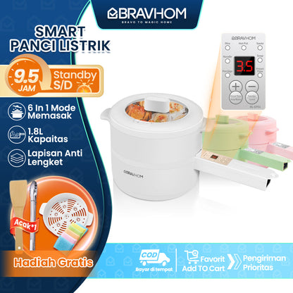BravHom Smart Electric Pot BL-EP01 BravHom Smart Electric Pot BL-EP01 BravHom Kitchen Appliances Kadonio Smart Home