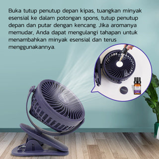 BravHom Table Clip Fan BL-FN42 BravHom Table Clip Fan BL-FN42 BravHom  Kadonio Smart Home