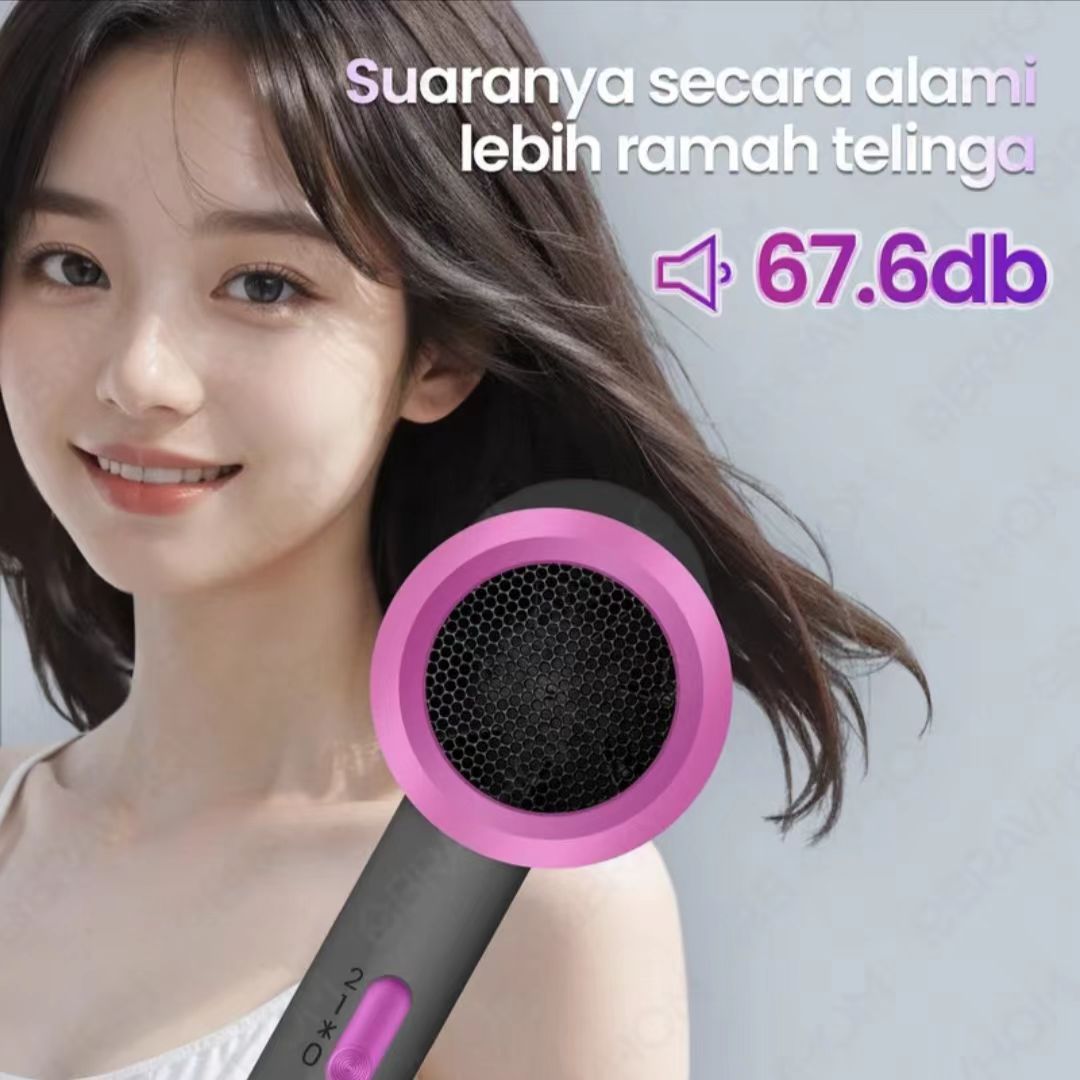 (COD)Bravhom Mesin Pengering Rambut 800w Terbaru Dengan Teknologi Negatif Ion Dan Sinar Biru, Edisi Terbatas Dengan Warna-Warna Khusus Macaron, Motor Cepat, Rendah Kebisingan, Perawatan Rambut Dengan Kelembapan Salon Kelas Atas hair dryer sakumini hair