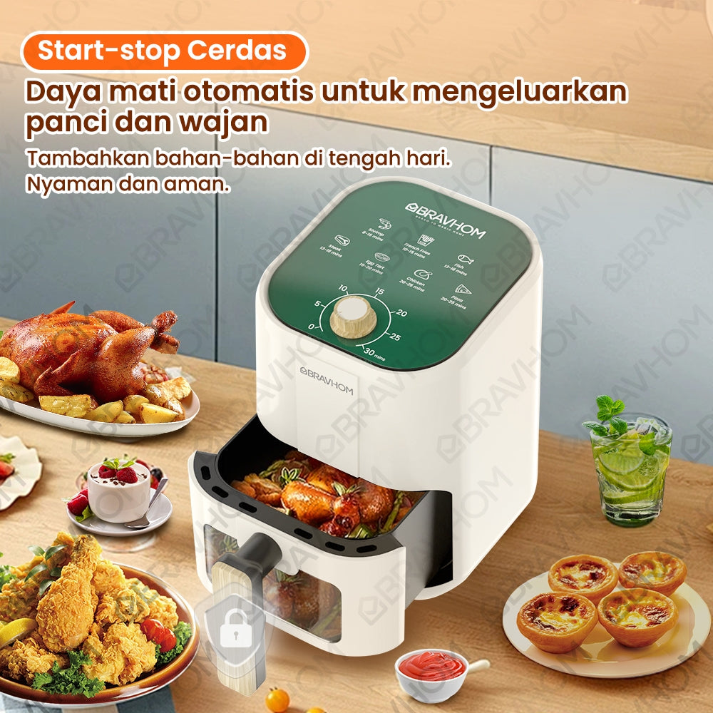 BravHom Smart Air Fryer BL-AF01 BravHom Smart Air Fryer BL-AF01 BravHom  Kadonio Smart Home