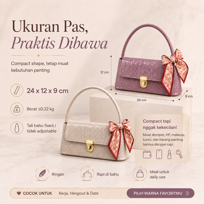 (COD)BRAVHOM Tas Bahu Wanita Underarm Croco Elegan Pita Satin - Tas Kekinian Premium Ringan Cocok Kerja Hangout (COD)BRAVHOM Tas Bahu Wanita Underarm Croco Elegan Pita Satin - Tas Kekinian Premium Ringan Cocok Kerja Hangout BravHom Official Store  Kadonio Smart Home