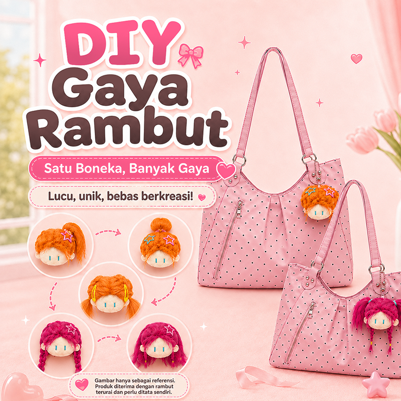 Bravhom Fashion Tas Tote Wanita Pink Motif Polkadot Korea Kapasitas Besar dengan Resleting Depan Tas Bahu Jinjing Casual BG19 Bravhom Fashion Tas Tote Wanita Pink Motif Polkadot Korea Kapasitas Besar dengan Resleting Depan Tas Bahu Jinjing Casual BG19 BravHom bag Kadonio Smart Home