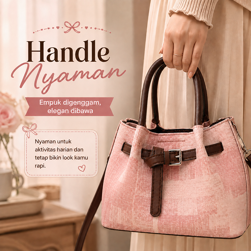 Bravhom Fashion Tas Wanita Vintage Pink Retro Premium Tas Tangan & Selempang Wanita Elegan untuk Daily Look Estetik BG09 Bravhom Fashion Tas Wanita Vintage Pink Retro Premium Tas Tangan & Selempang Wanita Elegan untuk Daily Look Estetik BG09 BravHom Official Store  Kadonio Smart Home
