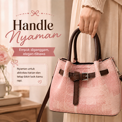 Bravhom Fashion Tas Wanita Vintage Pink Retro Premium Tas Tangan & Selempang Wanita Elegan untuk Daily Look Estetik BG09 Bravhom Fashion Tas Wanita Vintage Pink Retro Premium Tas Tangan & Selempang Wanita Elegan untuk Daily Look Estetik BG09 BravHom Official Store  Kadonio Smart Home