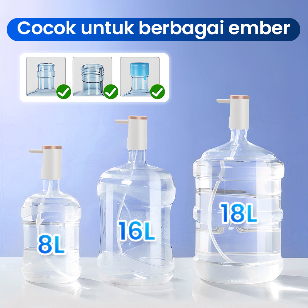 (COD)Bravhom Pompa Galon Electric DapatDilipat USB Dispenser Portable Galon AirElektrik (COD)Bravhom Pompa Galon Electric DapatDilipat USB Dispenser Portable Galon AirElektrik BravHom  Kadonio Smart Home