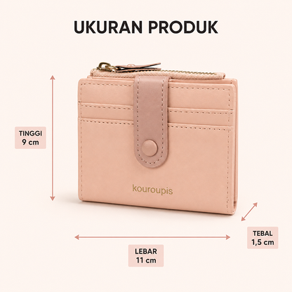 Bravhom Fashion Dompet Wanita Kulit Sapi Premium, Desain Simpel Dompet Kartu Mini Multifungsi dengan Saku Koin Resleting BG40 Bravhom Fashion Dompet Wanita Kulit Sapi Premium, Desain Simpel Dompet Kartu Mini Multifungsi dengan Saku Koin Resleting BG40 BravHom bag Kadonio Smart Home