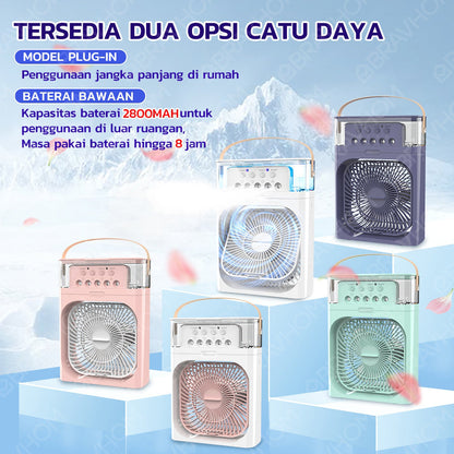 (COD)Bravhom kipas angin AC 4 Kecepatan Portable Waktu 2-6H Aromaterapi Nano Spray 4 Tingkatan 600ML Tangki Air 360° Adjustment Air Cooler Meja Kipas angin uap Portable (COD)Bravhom kipas angin AC 4 Kecepatan Portable Waktu 2-6H Aromaterapi Nano Spray 4 Tingkatan 600ML Tangki Air 360° Adjustment Air Cooler Meja Kipas angin uap Portable BravHom Fan Kadonio Smart Home