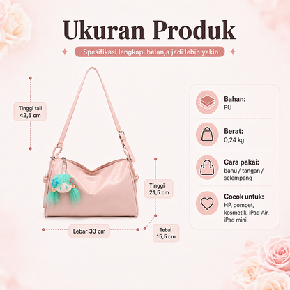 Bravhom Fashion Tas Olahraga Wanita Kapasitas Ekstra Besar Tas Bahu Selempang Tote Bag Polos Premium untuk Gym Fitness Travel BG30 Bravhom Fashion Tas Olahraga Wanita Kapasitas Ekstra Besar Tas Bahu Selempang Tote Bag Polos Premium untuk Gym Fitness Travel BG30 BravHom bag Kadonio Smart Home
