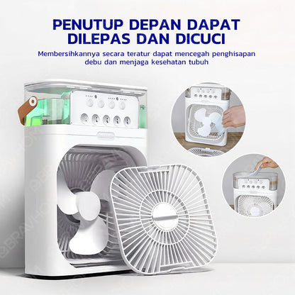 (COD)Bravhom kipas angin AC 4 Kecepatan Portable Waktu 2-6H Aromaterapi Nano Spray 4 Tingkatan 600ML Tangki Air 360° Adjustment Air Cooler Meja Kipas angin uap Portable (COD)Bravhom kipas angin AC 4 Kecepatan Portable Waktu 2-6H Aromaterapi Nano Spray 4 Tingkatan 600ML Tangki Air 360° Adjustment Air Cooler Meja Kipas angin uap Portable BravHom Fan Kadonio Smart Home