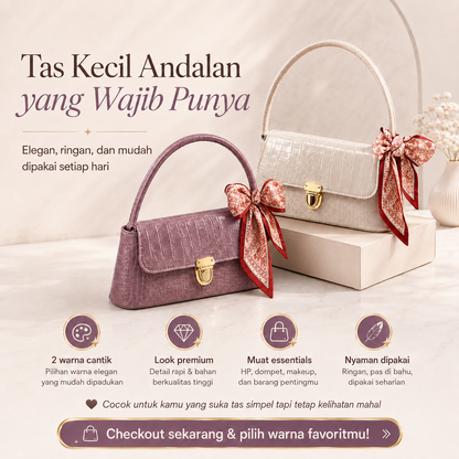(COD)BRAVHOM Tas Bahu Wanita Underarm Croco Elegan Pita Satin - Tas Kekinian Premium Ringan Cocok Kerja Hangout (COD)BRAVHOM Tas Bahu Wanita Underarm Croco Elegan Pita Satin - Tas Kekinian Premium Ringan Cocok Kerja Hangout BravHom Official Store  Kadonio Smart Home