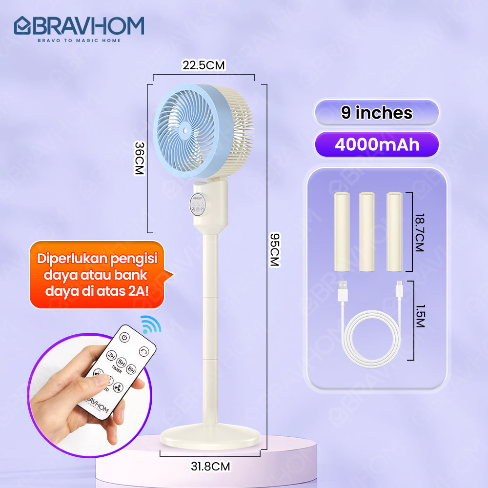 (COD)Bravhom Kipas Angin Berdiri 3IN1 Dinding Aromaterapi Waktu 3-8 Jam Kipas Angin (COD)Bravhom Kipas Angin Berdiri 3IN1 Dinding Aromaterapi Waktu 3-8 Jam Kipas Angin BravHom Official Store  Kadonio Smart Home