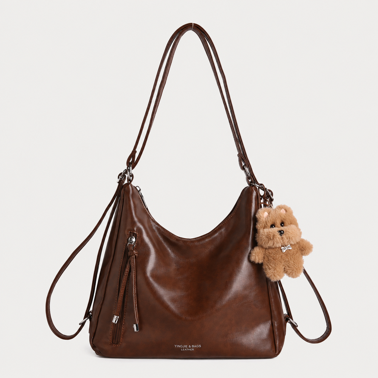 BRAVHOM Tas Selempang Wanita Multifungsi 3 Gaya Kapasitas Besar Kulit Sintetis Premium | Free Gantungan Boneka Anjing Lucu BRAVHOM Tas Selempang Wanita Multifungsi 3 Gaya Kapasitas Besar Kulit Sintetis Premium | Free Gantungan Boneka Anjing Lucu BravHom Official Store  Kadonio Smart Home