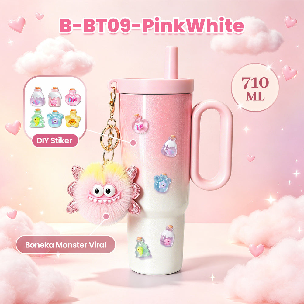 (COD)Bravhom 710ml Gradasi Botol Tumbler Stainless Steel 316 Tumbler Gagang Kapasitas Gradasi Viral Tahan Panas & Dingin Bonus Aksesoris Bisa Minum Sedotan BT09 (COD)Bravhom 710ml Gradasi Botol Tumbler Stainless Steel 316 Tumbler Gagang Kapasitas Gradasi Viral Tahan Panas & Dingin Bonus Aksesoris Bisa Minum Sedotan BT09 BravHom  Kadonio Smart Home