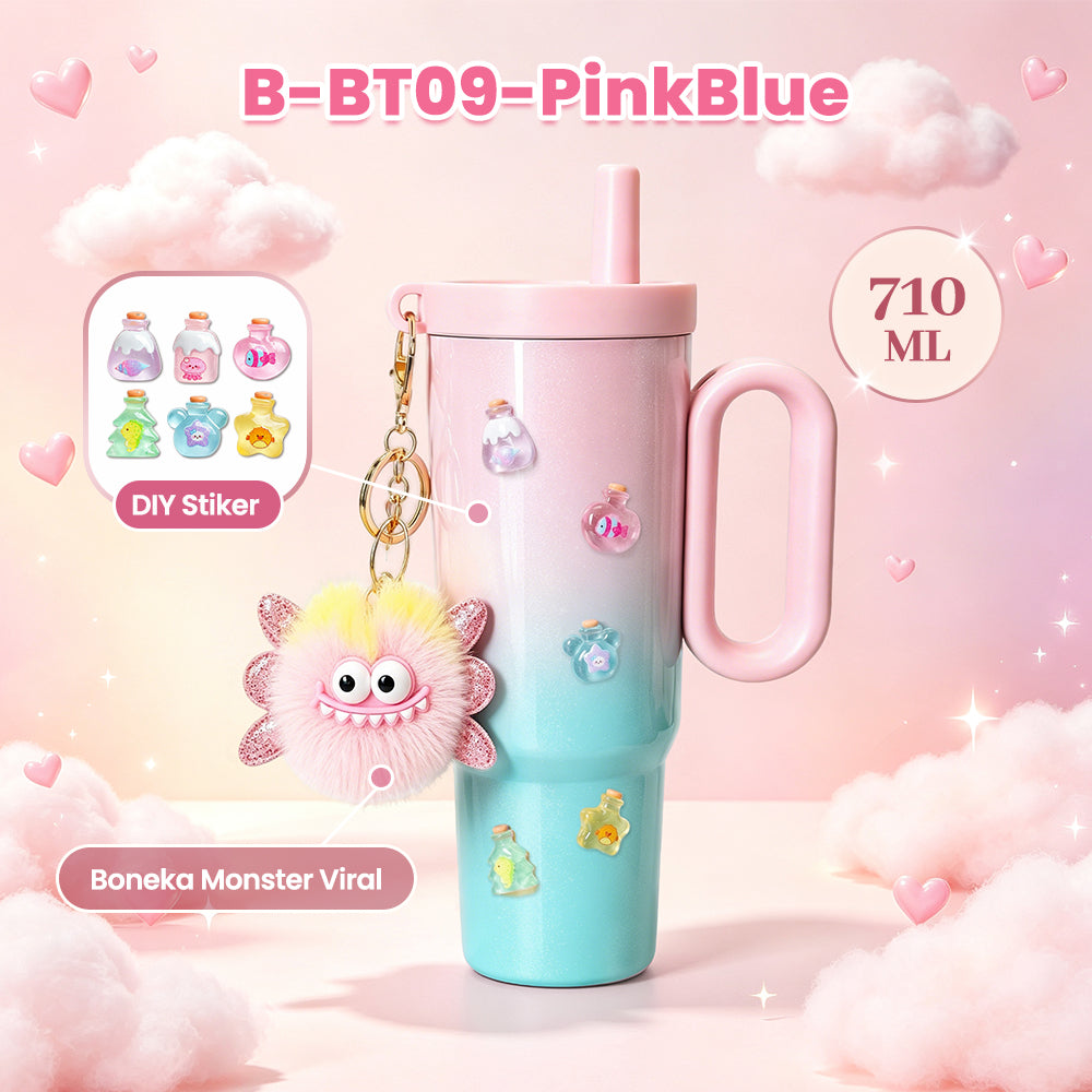 (COD)Bravhom 710ml Gradasi Botol Tumbler Stainless Steel 316 Tumbler Gagang Kapasitas Gradasi Viral Tahan Panas & Dingin Bonus Aksesoris Bisa Minum Sedotan BT09 (COD)Bravhom 710ml Gradasi Botol Tumbler Stainless Steel 316 Tumbler Gagang Kapasitas Gradasi Viral Tahan Panas & Dingin Bonus Aksesoris Bisa Minum Sedotan BT09 BravHom  Kadonio Smart Home