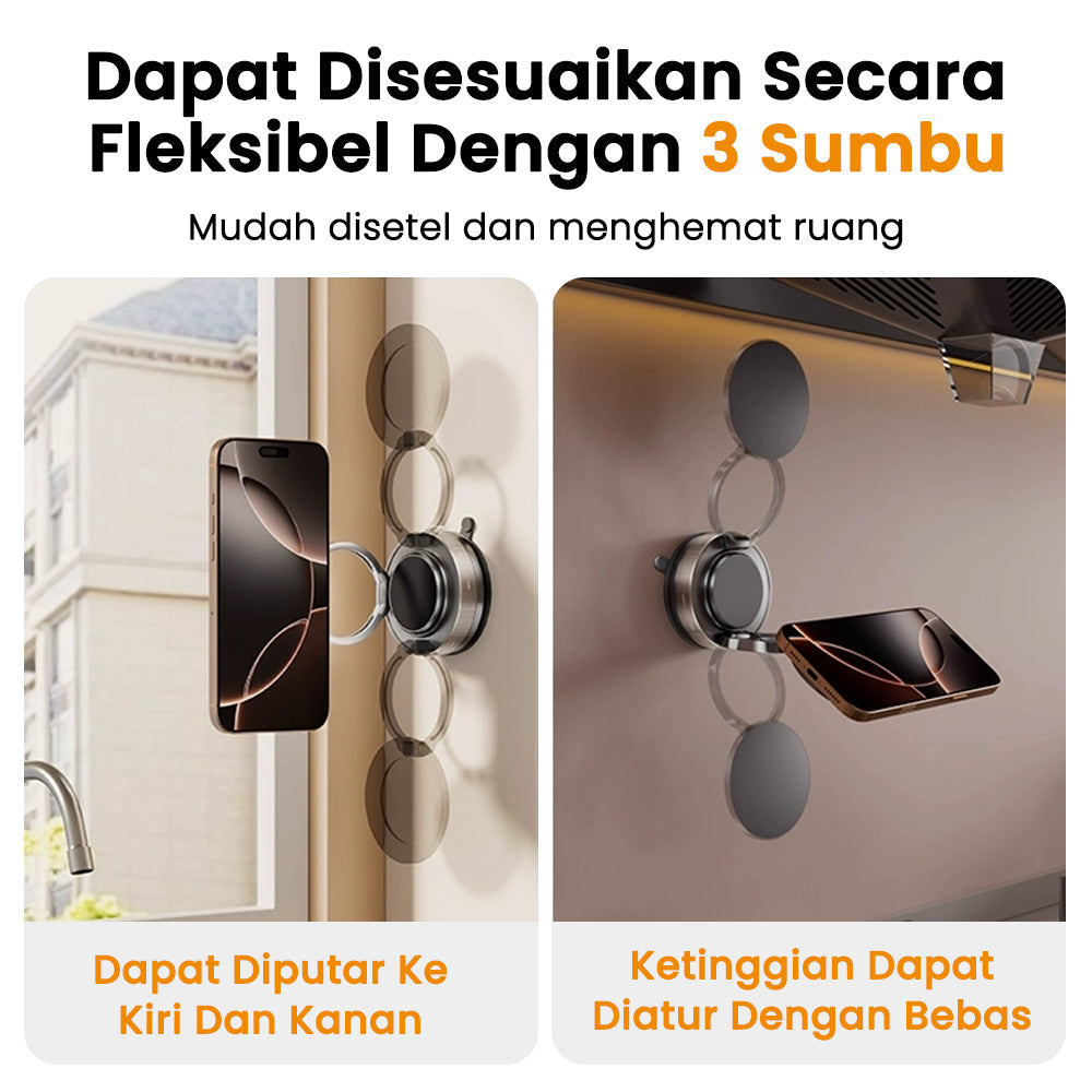 (COD)Bravhom Holder Ponsel / Phone Magnet 360° Hisap Kuat di Mobil & Kaca Nggak Jatuh Buat Gym Masak Nonton Praktis Banget PH02 (COD)Bravhom Holder Ponsel / Phone Magnet 360° Hisap Kuat di Mobil & Kaca Nggak Jatuh Buat Gym Masak Nonton Praktis Banget PH02 BravHom Official Store  Kadonio Smart Home