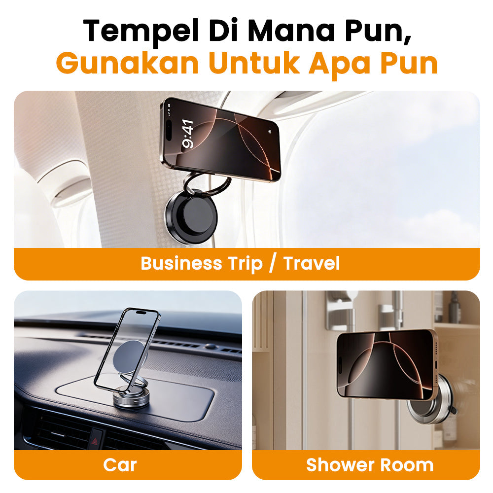 (COD)Bravhom Holder Ponsel / Phone Magnet 360° Hisap Kuat di Mobil & Kaca Nggak Jatuh Buat Gym Masak Nonton Praktis Banget PH02 (COD)Bravhom Holder Ponsel / Phone Magnet 360° Hisap Kuat di Mobil & Kaca Nggak Jatuh Buat Gym Masak Nonton Praktis Banget PH02 BravHom Official Store  Kadonio Smart Home