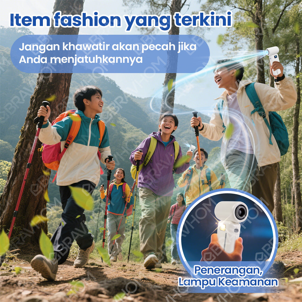(COD)Bravhom Kipas Angin Turbo 2in1 200KRPM High-Speed 12000mAh 6 Gigi Lampu Malam (COD)Bravhom Kipas Angin Turbo 2in1 200KRPM High-Speed 12000mAh 6 Gigi Lampu Malam BravHom Fan Kadonio Smart Home