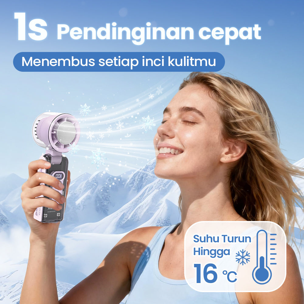 (COD) Bravhom Kipas Angin Lipat Portabel denganPendingin Semikonduktor100Tingkat Kecepatan |Dapat Dipakai diLeher & Diselempang, DesainTransparan yang Stylish (COD) Bravhom Kipas Angin Lipat Portabel denganPendingin Semikonduktor100Tingkat Kecepatan |Dapat Dipakai diLeher & Diselempang, DesainTransparan yang Stylish BravHom Fan Kadonio Smart Home
