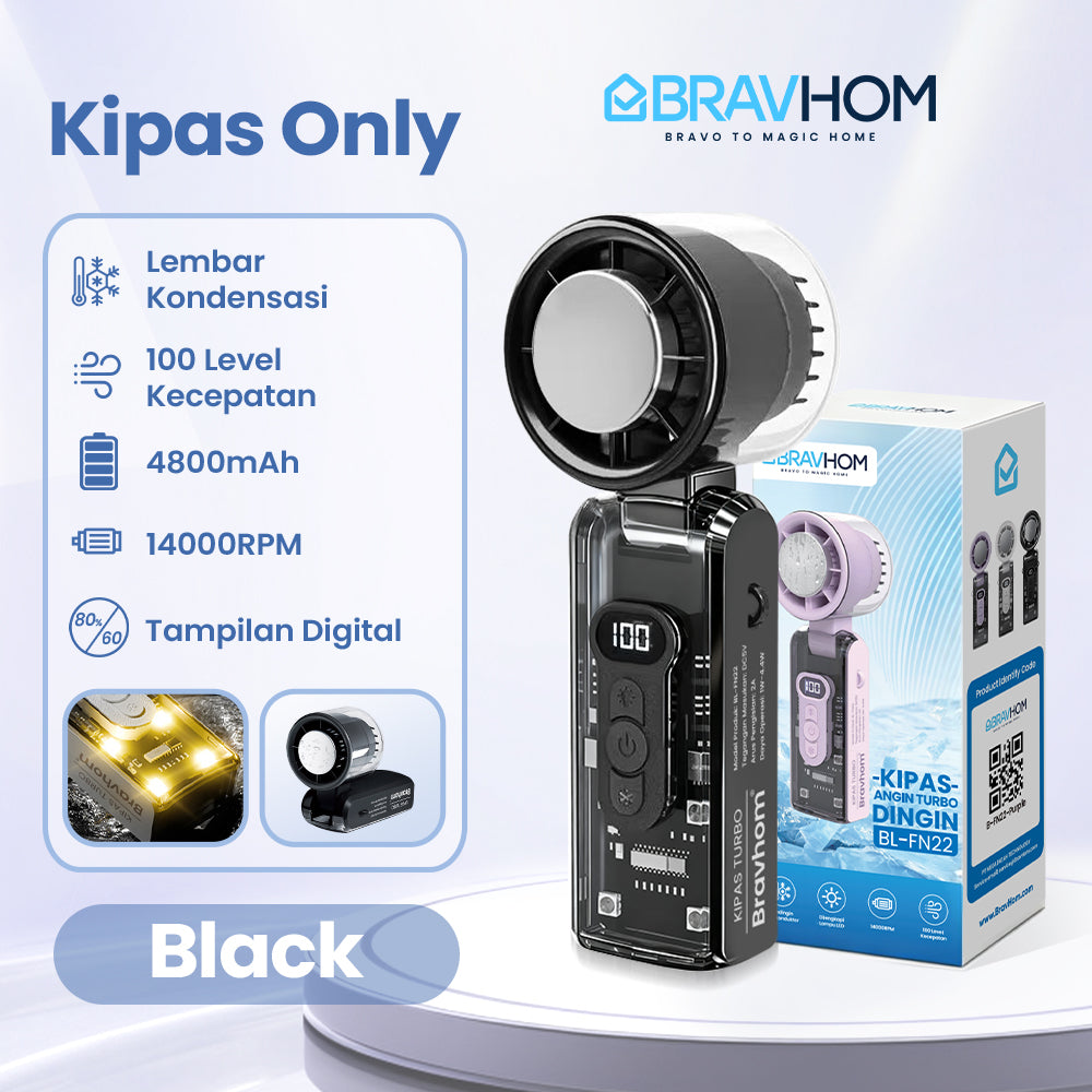 (COD) Bravhom Kipas Angin Lipat Portabel denganPendingin Semikonduktor100Tingkat Kecepatan |Dapat Dipakai diLeher & Diselempang, DesainTransparan yang Stylish (COD) Bravhom Kipas Angin Lipat Portabel denganPendingin Semikonduktor100Tingkat Kecepatan |Dapat Dipakai diLeher & Diselempang, DesainTransparan yang Stylish BravHom Fan Kadonio Smart Home