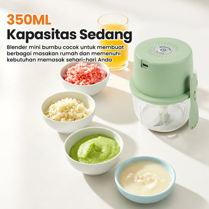 (COD)New Bravhom 1200mah Baterai DayaKuat Mini Chopper Electric 350 ML PortableBlender (COD)New Bravhom 1200mah Baterai DayaKuat Mini Chopper Electric 350 ML PortableBlender BravHom Blender Kadonio Smart Home