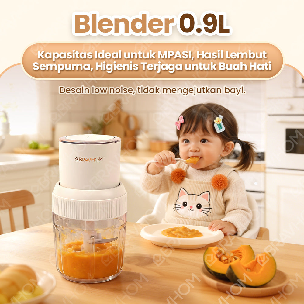 (COD)Bravhom Penggiling Makanan/Daging/Bumbu Multifungsi KapasitasBesar 2L+0.9L dari Bahan PC Food-Gradedengan Tiga Kecepatan dan Pisau Stainless Steel (COD)Bravhom Penggiling Makanan/Daging/Bumbu Multifungsi KapasitasBesar 2L+0.9L dari Bahan PC Food-Gradedengan Tiga Kecepatan dan Pisau Stainless Steel BravHom Official Store  Kadonio Smart Home